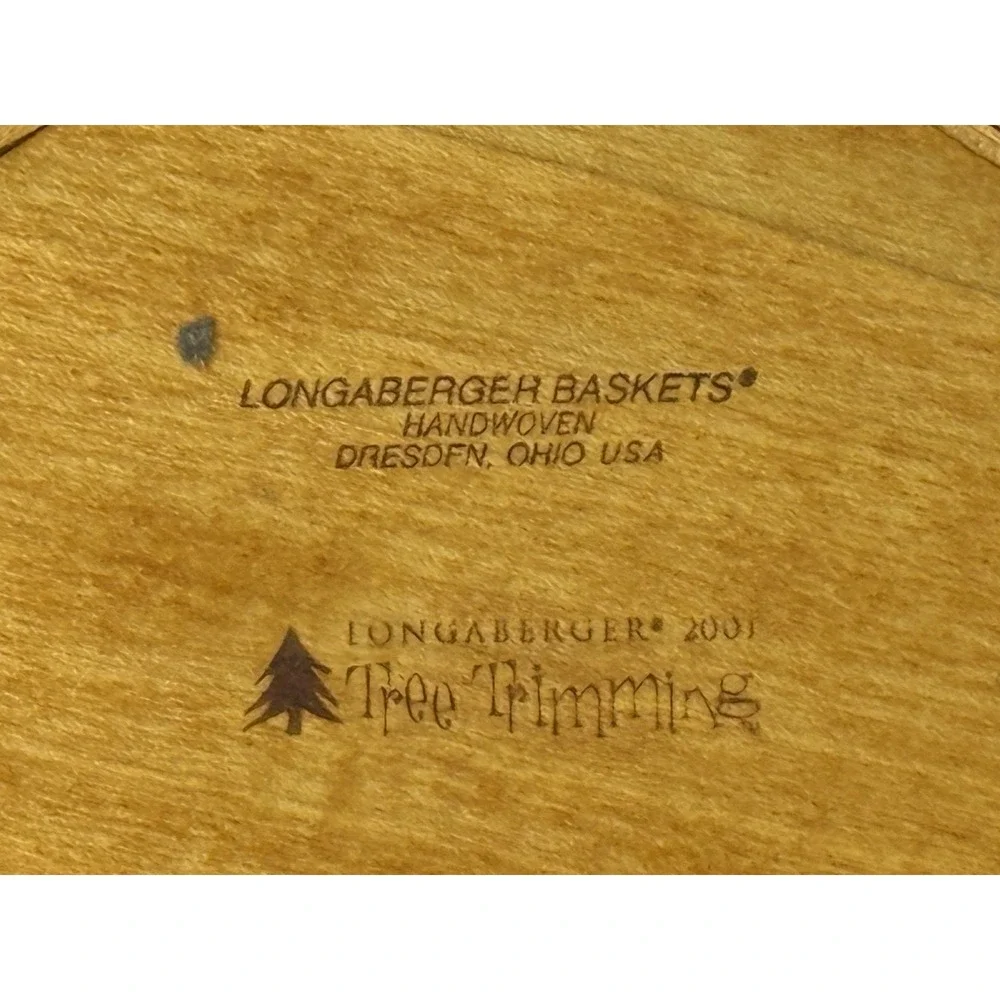 NEW Longaberger Tree Trimming 2001 Twinkle Twinkle Basket Set SIGNED Liner/Charm